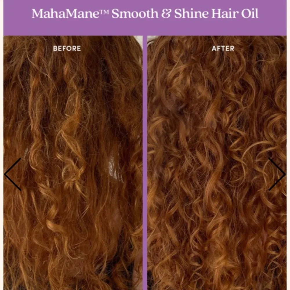 NWT FABLE & MANE MahaMane Smooth & Shine Hair Oil smooth tame protect shine - Picture 5 of 8